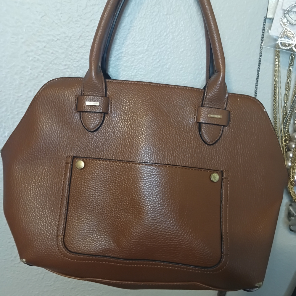 Steve Madden Elegant Brown Leather Handbag